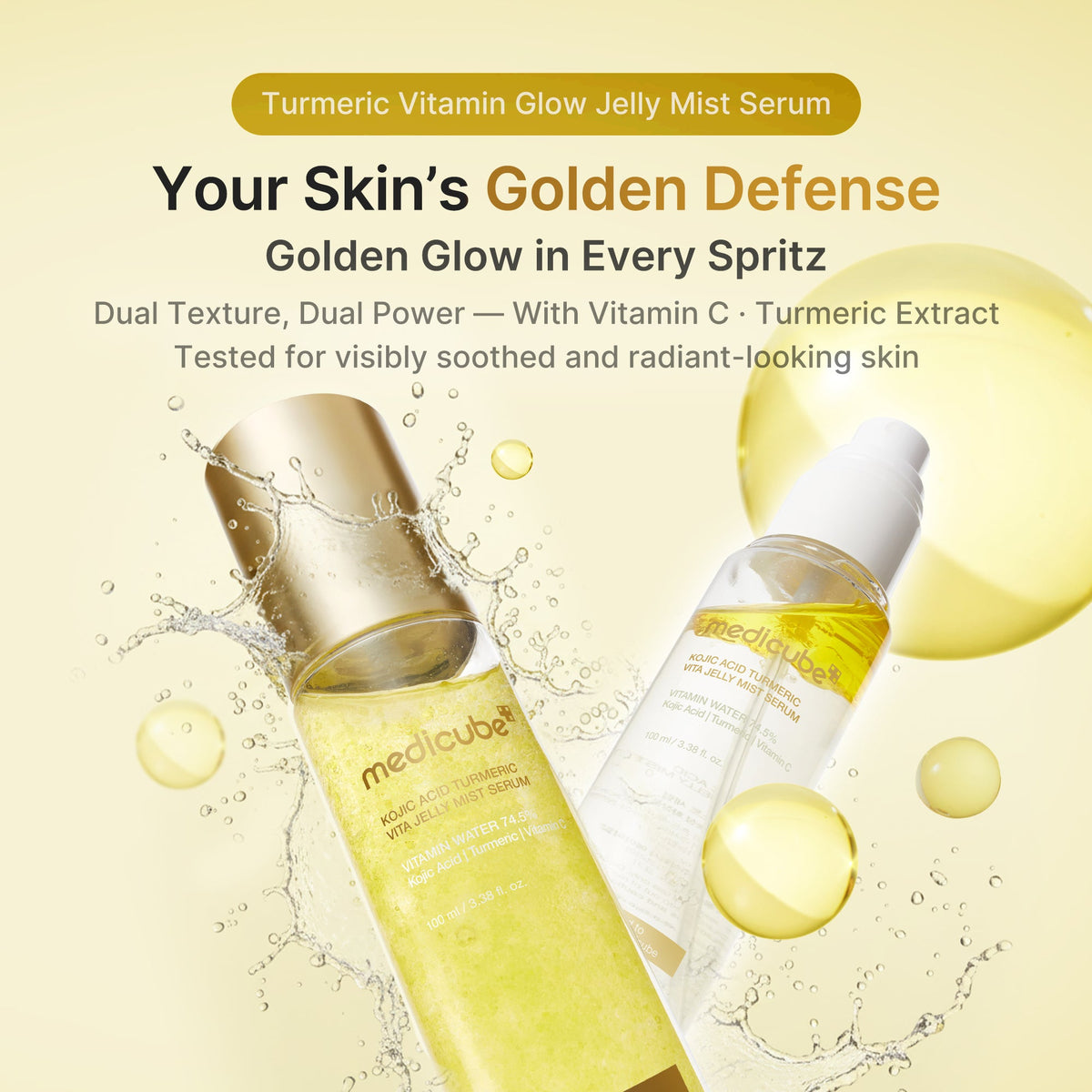 Kojic Acid Turmeric Vitamin Gold Jelly Mist Serum V4