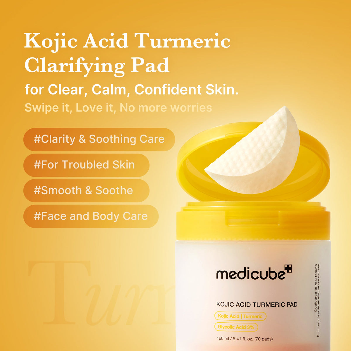 Kojic Acid Tumeric Toner Pad C2