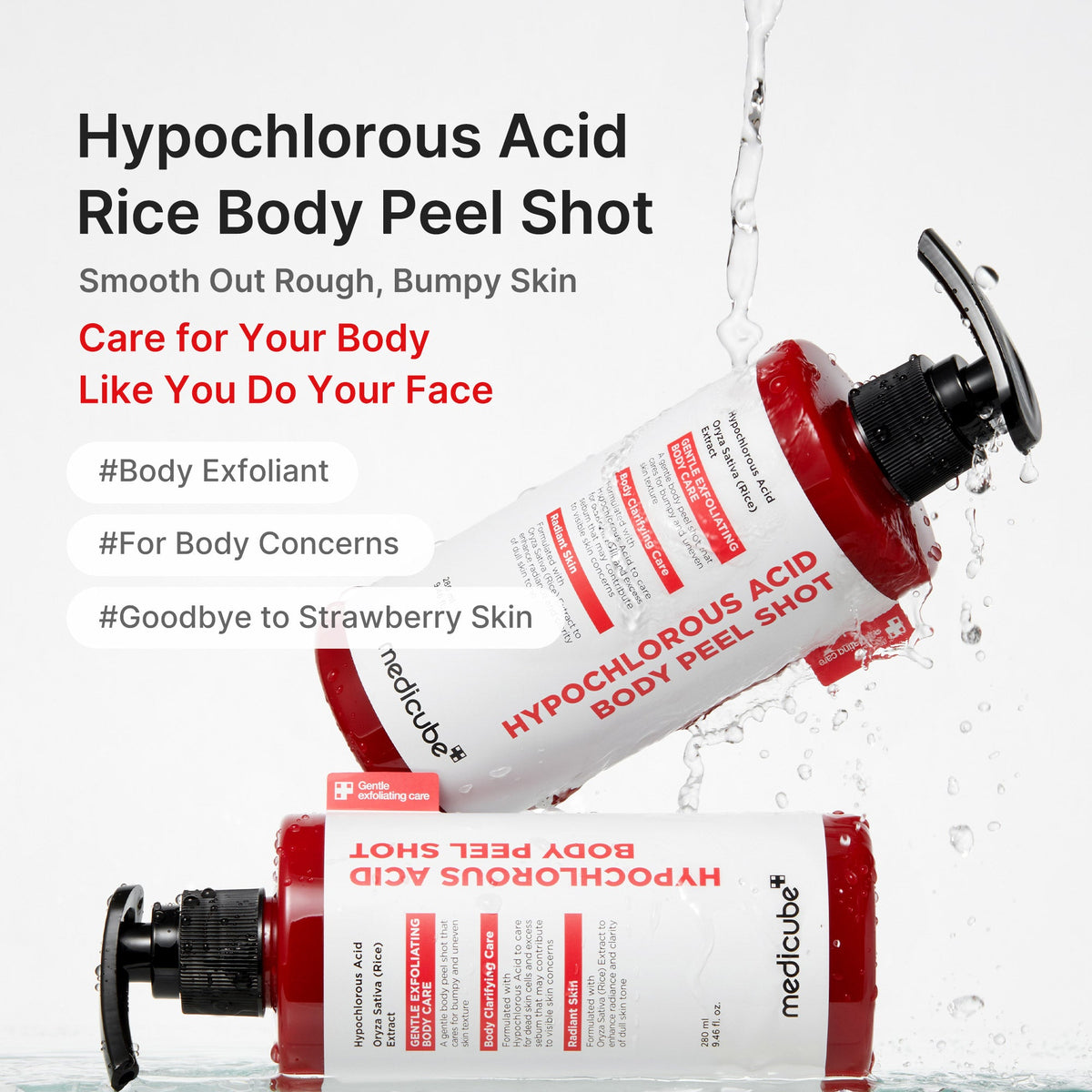 Hypochlorous Acid Rice Body Peel Shot H9