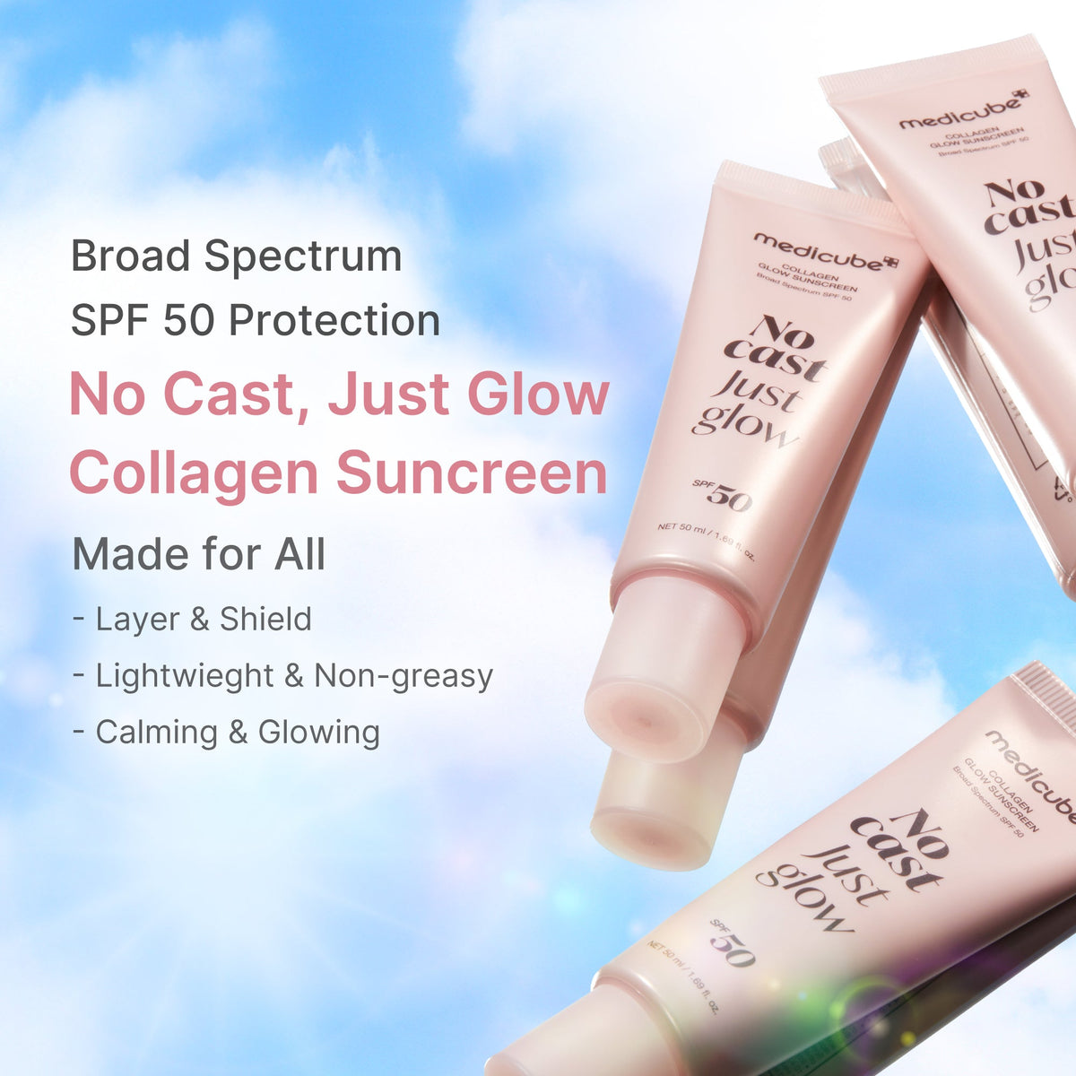 No Cast Just Glow Collagen Sunscreen A5