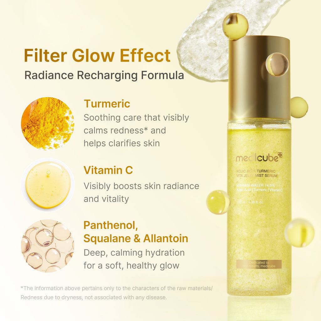 Kojic Acid Turmeric Vitamin Gold Jelly Mist Serum V4