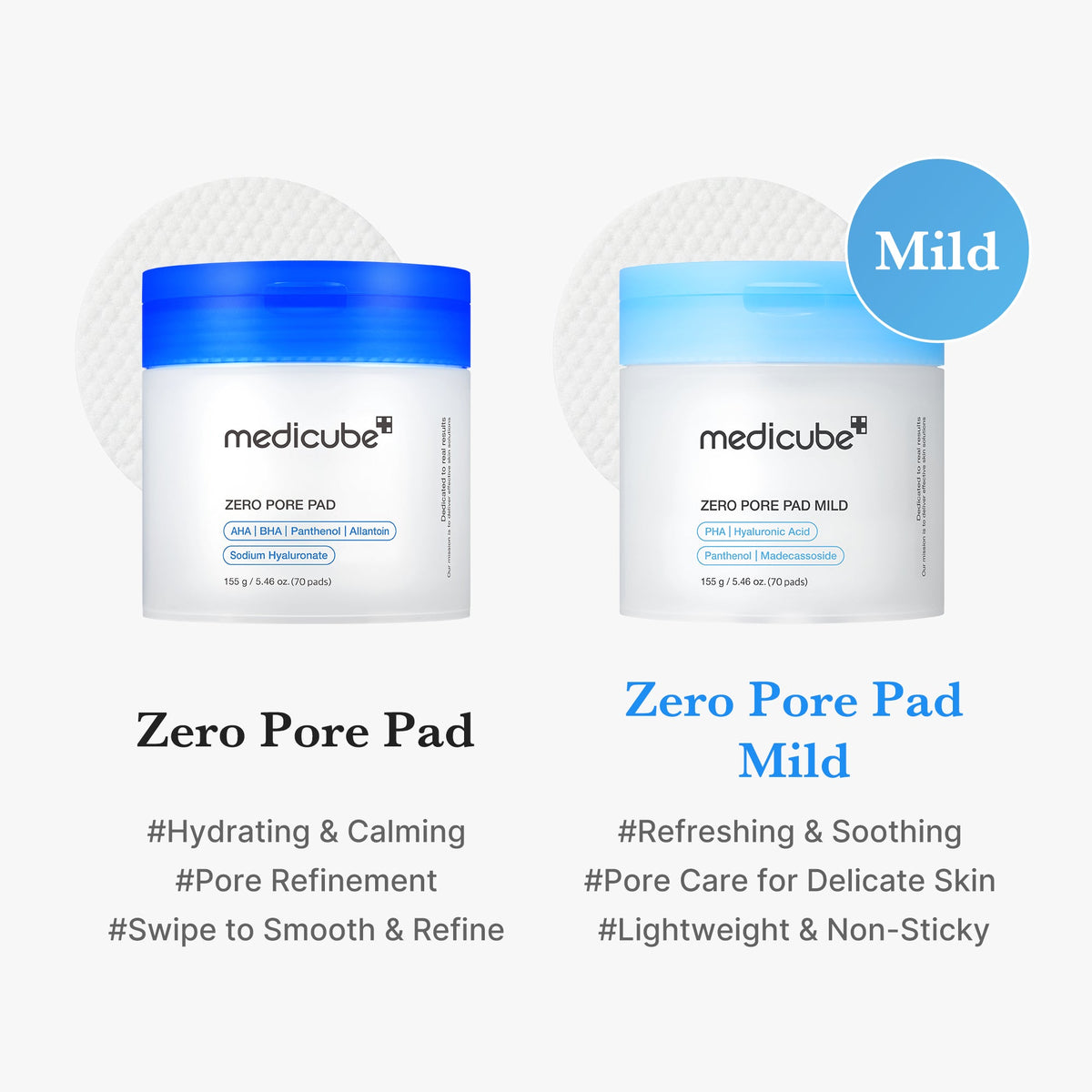 Zero Pore Madecassoside Pads (Mild) D0