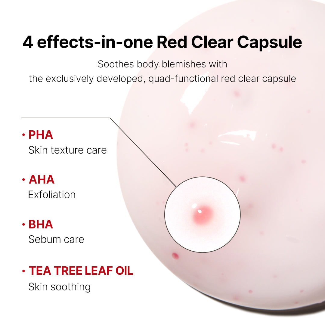 Red Clear Capsule Body Lotion A9