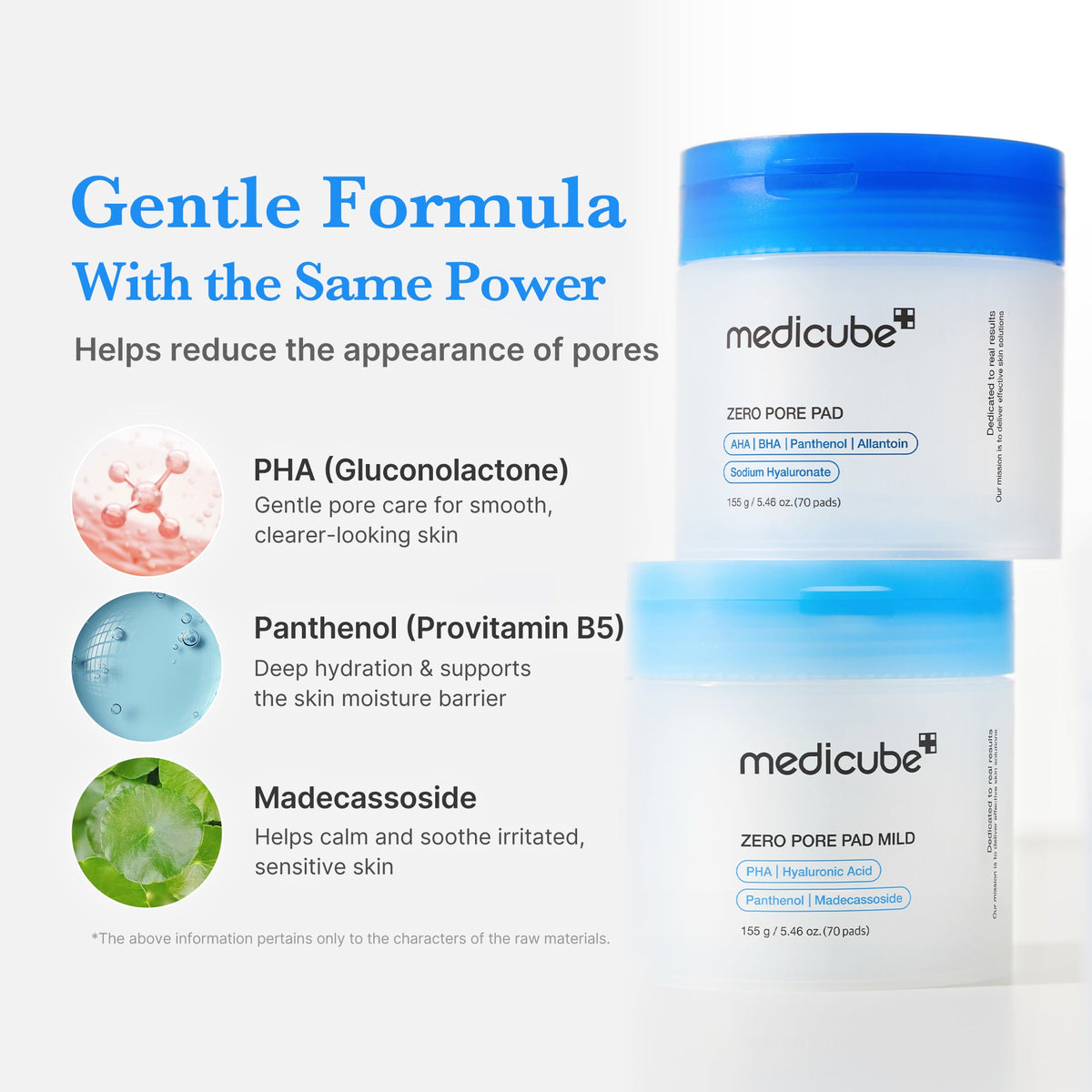 Zero Pore Madecassoside Pads (Mild) D0