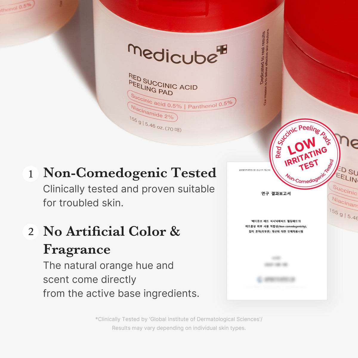 Red Succinic Acid Panthenol Pads E2