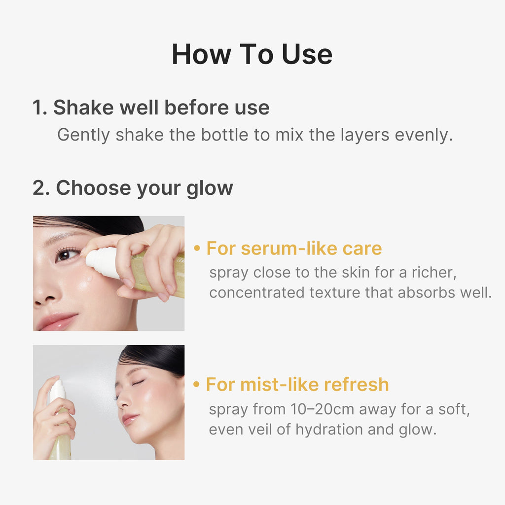 Kojic Acid Turmeric Vitamin Gold Jelly Mist Serum V4