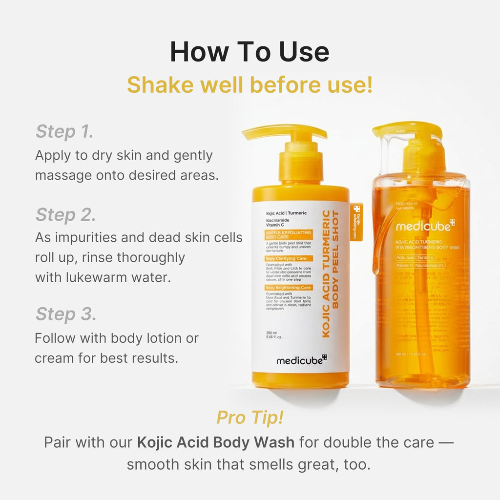 Kojic Acid Turmeric Body Peel Shot T3