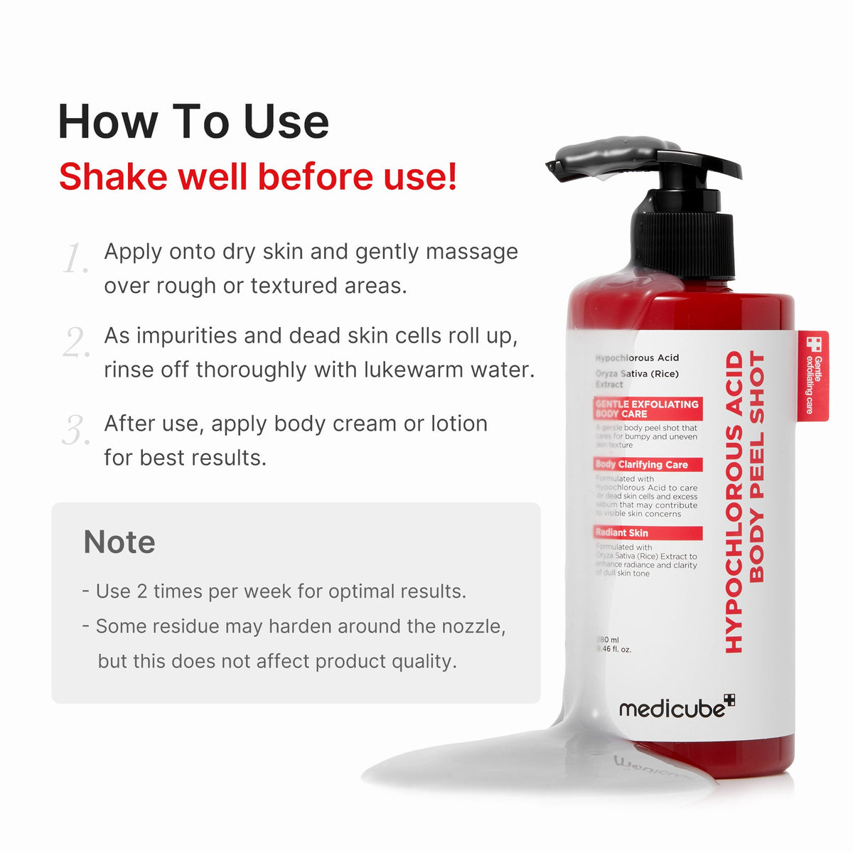 Hypochlorous Acid Rice Body Peel Shot H9