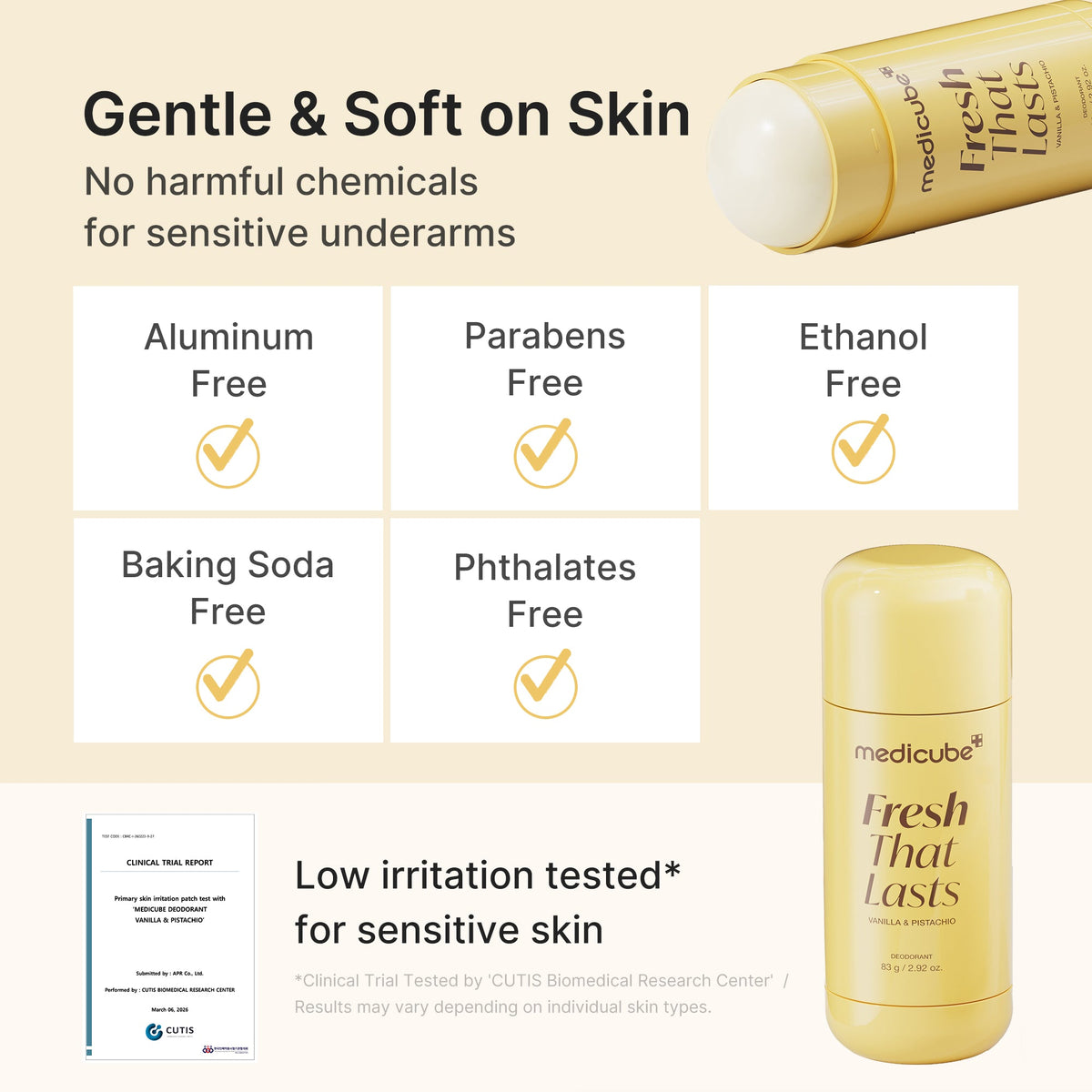 Kojic Acid Brightening Deodorant (Vanilla & Pistachio) N0
