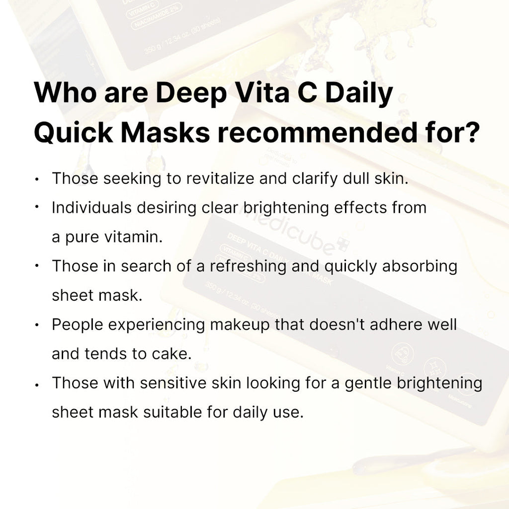 Deep Vita C Daily Quick Masks G8