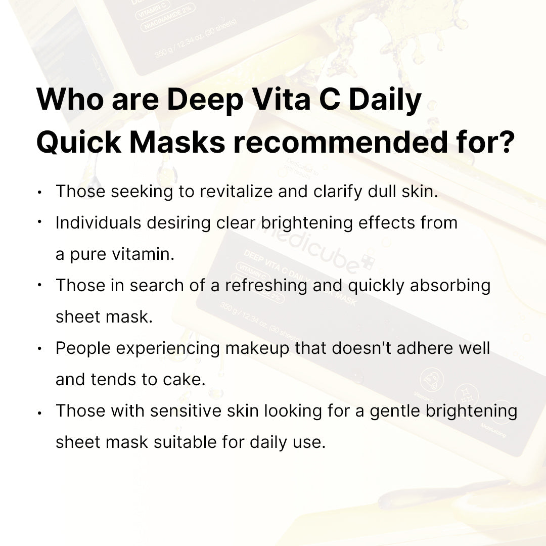 Deep Vita C Daily Quick Masks G8