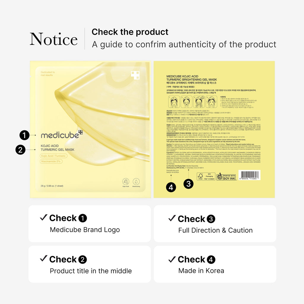 Kojic Acid Turmeric Gold Jelly Gel Mask B4