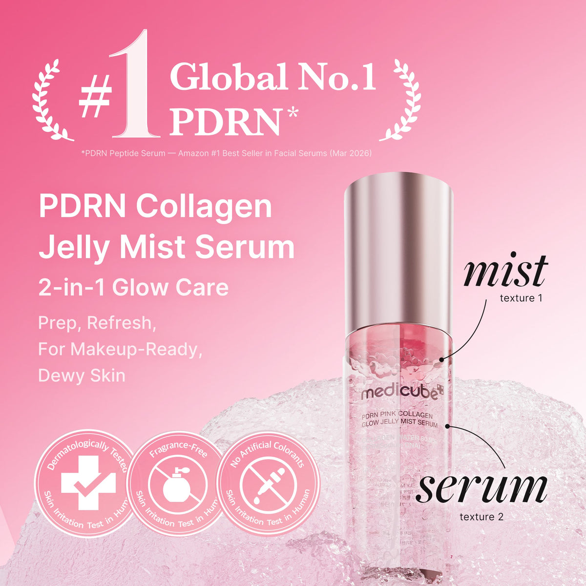 PDRN Pink Collagen Glow Jelly Mist Serum N7