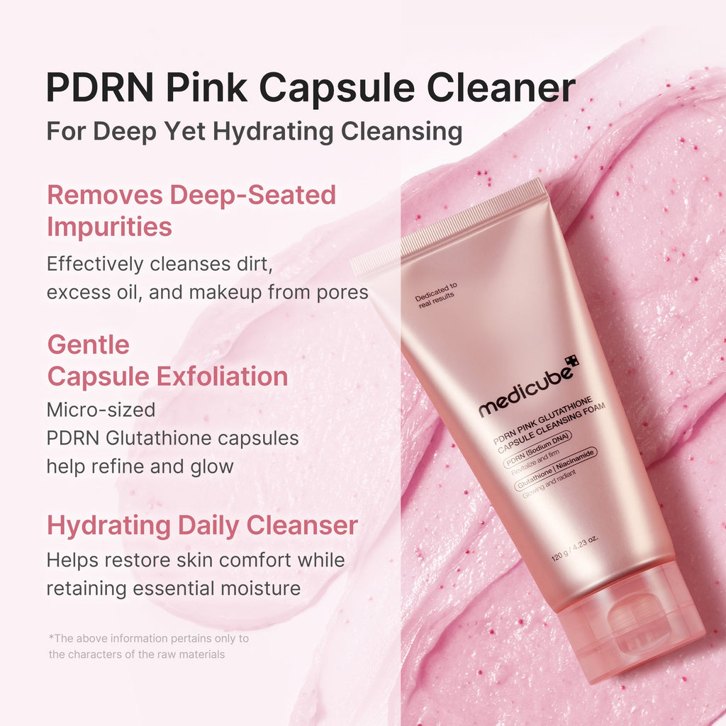 PDRN Pink Glutathione Capsule Foam Cleanser B4