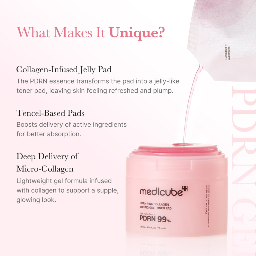 PDRN Pink Collagen Gel Toner Pad A1
