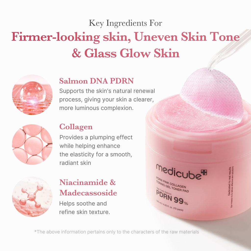 PDRN Pink Collagen Gel Toner Pad A1