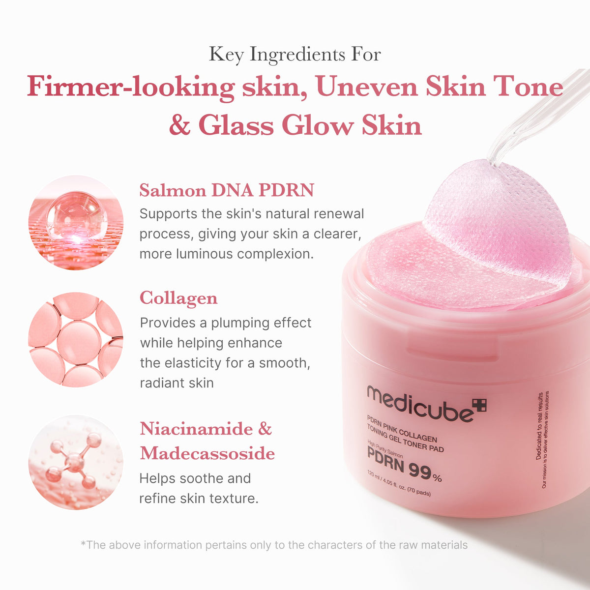 PDRN Pink Collagen Gel Toner Pad A1