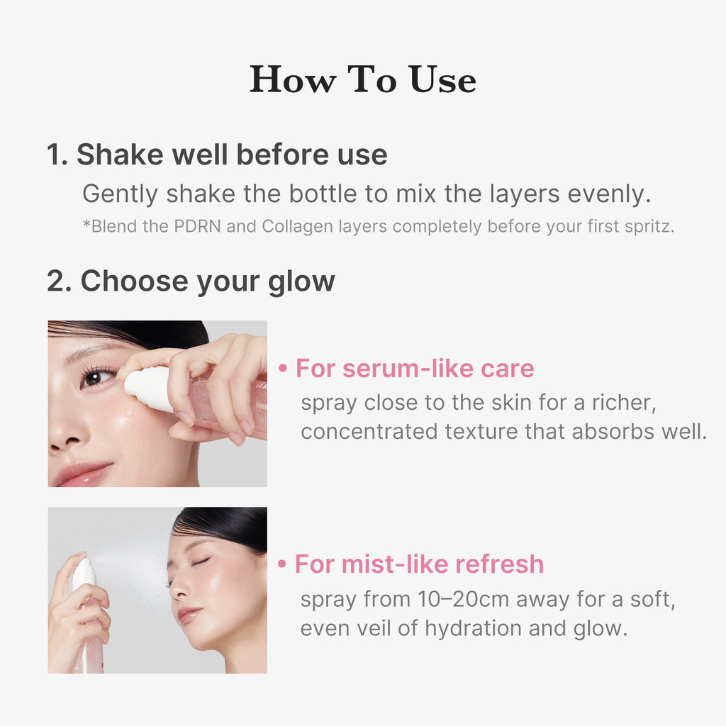 PDRN Pink Collagen Glow Jelly Mist Serum N7