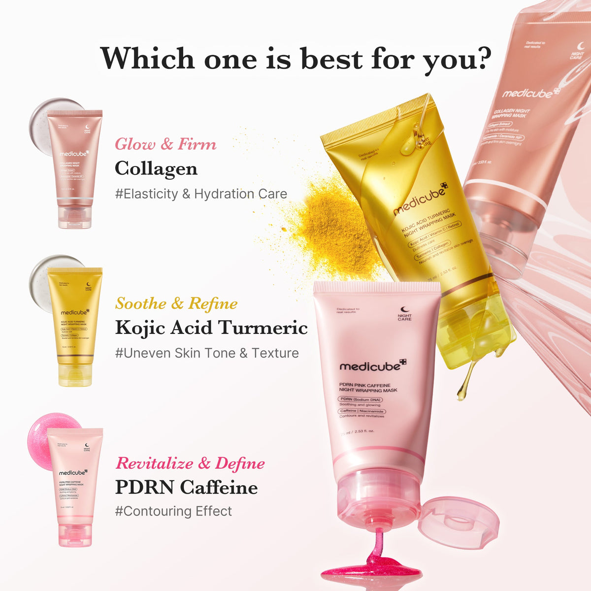 PDRN Pink Caffeine Overnight Wrapping Mask K0