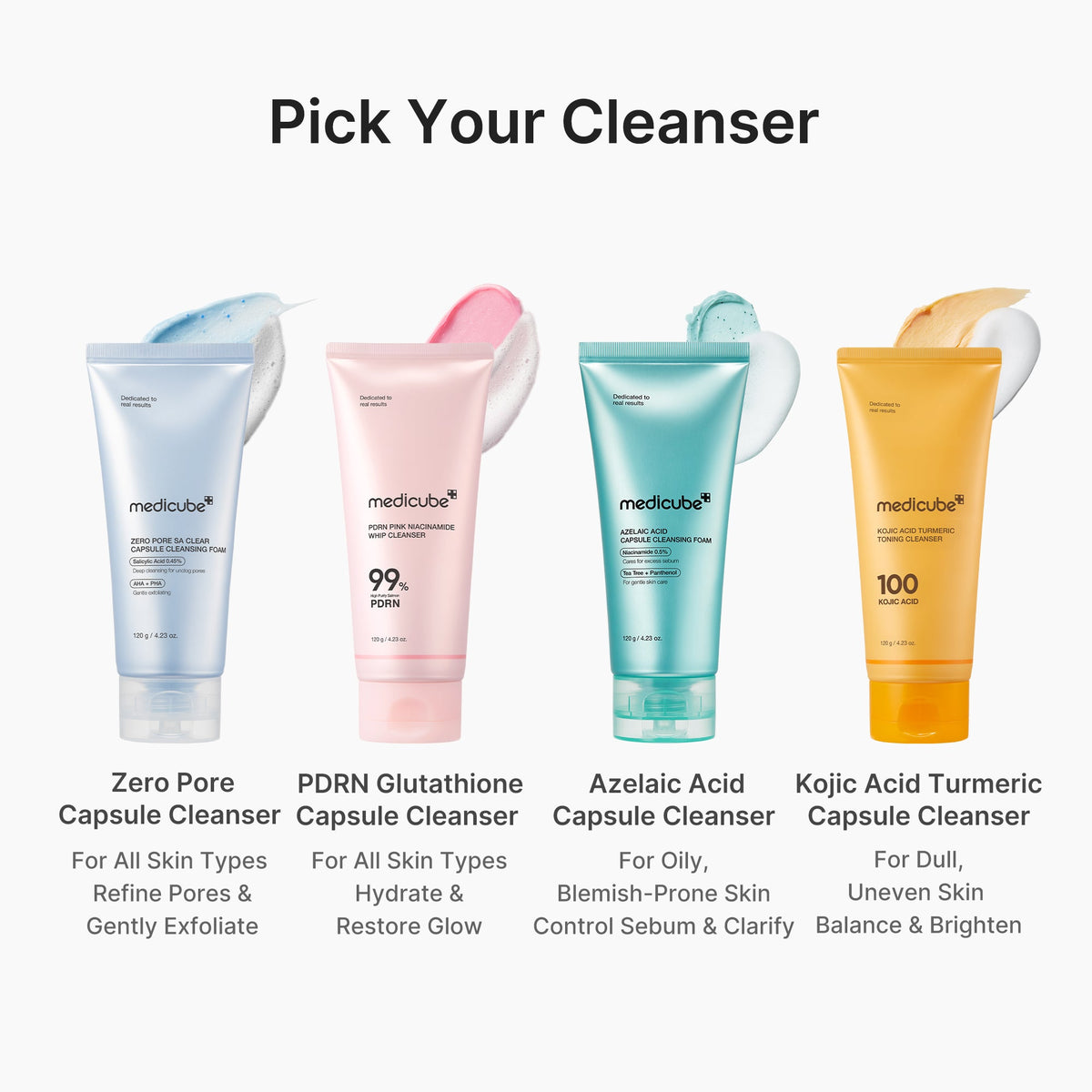 PDRN Pink Glutathione Capsule Foam Cleanser B4