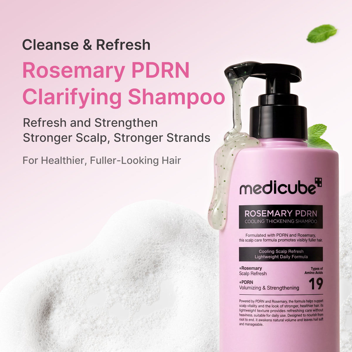 Rosemary PDRN Cooling Thickening Shampoo U4