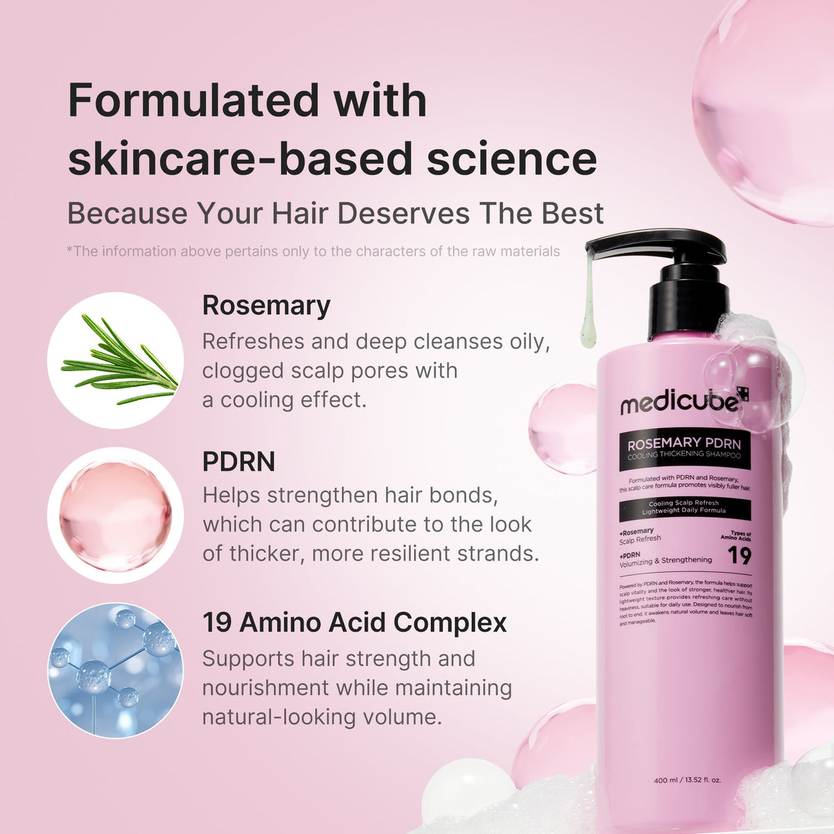 Rosemary PDRN Cooling Thickening Shampoo U4