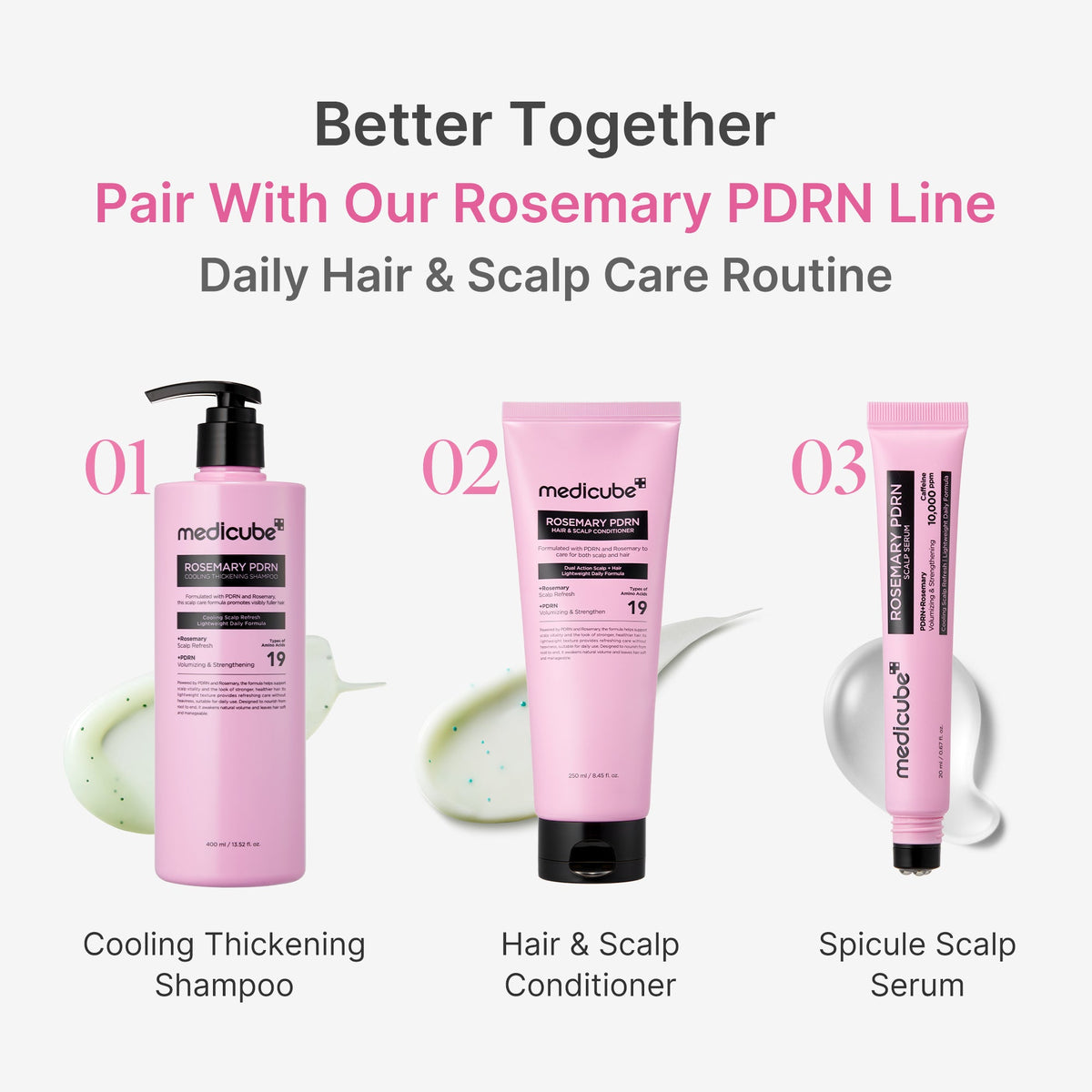 Rosemary PDRN Cooling Thickening Shampoo U4